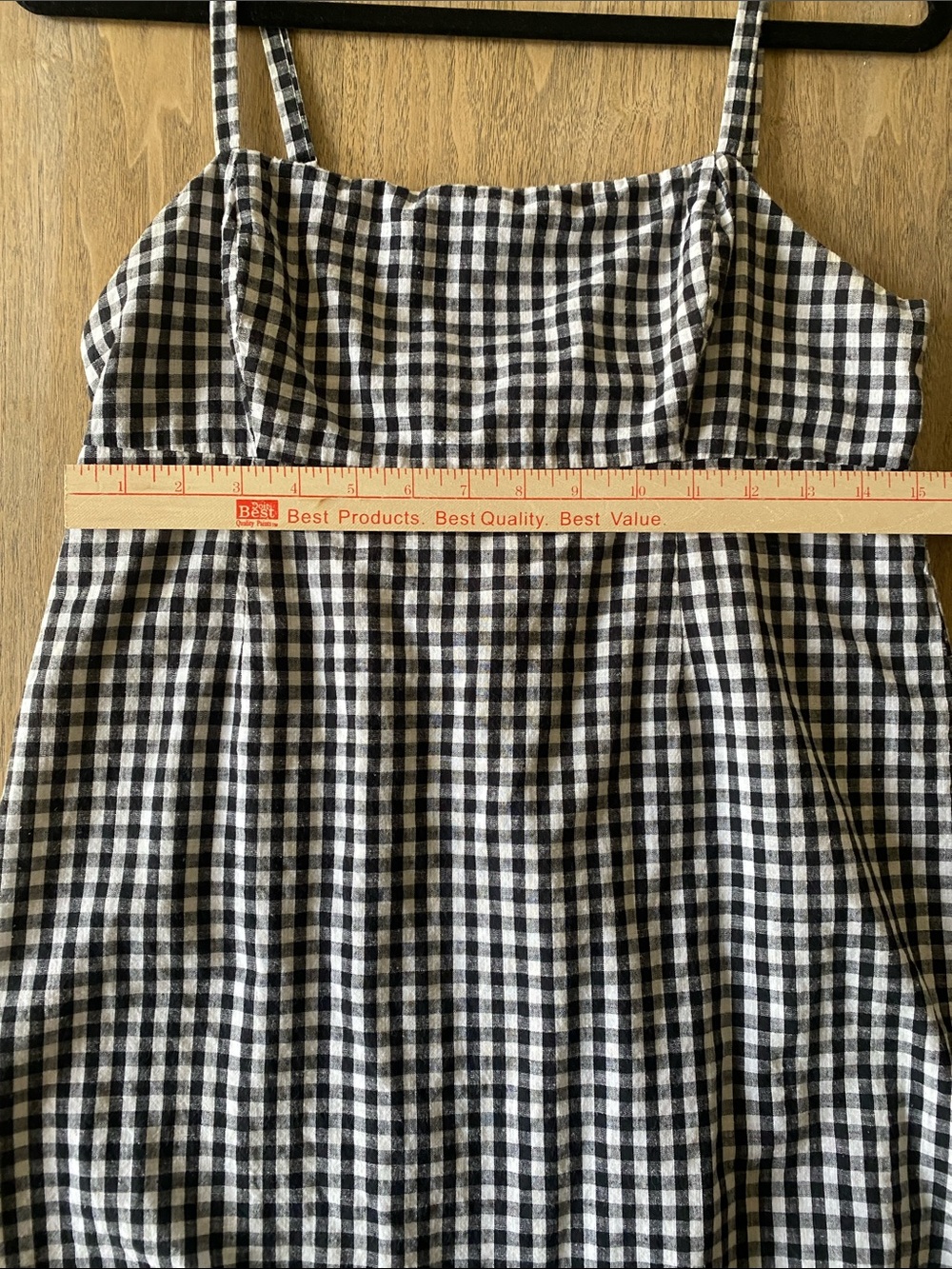 Cooperative Gingham Mini Babydoll Dress - Picture 4 of 7